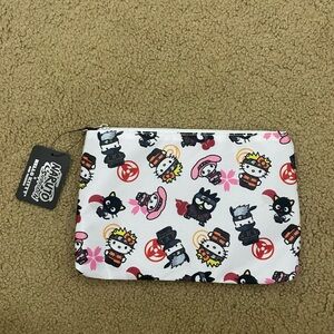 Hello Kitty x Naruto Zipper Pouch/ pencil bag/ cosmetic bag